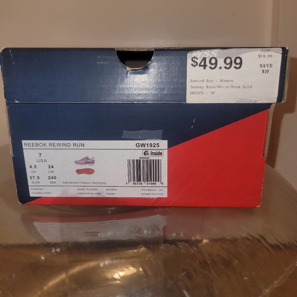 Reebok Womens Rewind Run Pink Running - Picture 3 of 4